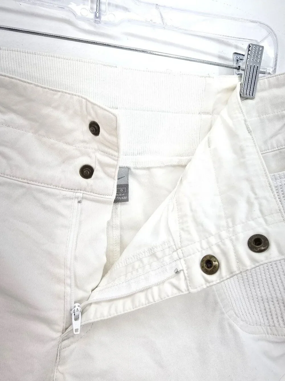 VTG 90s Y2K Women's Nike White horty Shorts Moisture Wicking Size 12 / 14